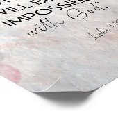 Poster Mur Abstrait moderne de versets bibliques (Coin)