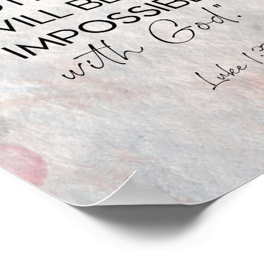 Poster Mur Abstrait moderne de versets bibliques (Coin)