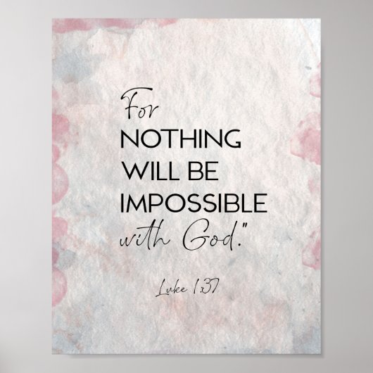 Poster Mur Abstrait moderne de versets bibliques (Devant)