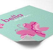 Poster MUR ART :: papillon flutterby 1 (Coin)