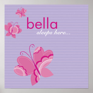 Poster MUR ART :: papillon flutterby 3