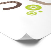 Poster MUR ART :: TYPOGRAPHIE - alphabet tendance 1 (Coin)