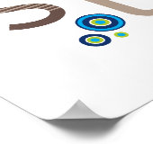 Poster MUR ART :: TYPOGRAPHIE - alphabet tendance 3 (Coin)