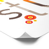 Poster MUR ART :: TYPOGRAPHIE - alphabet tendance 3 (Coin)