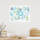 Poster MUR ART :: TYPOGRAPHIE - alphabet tendance 6 (Cuisine)