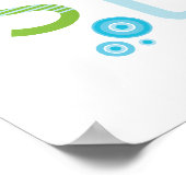 Poster MUR ART :: TYPOGRAPHIE - alphabet tendance 6 (Coin)