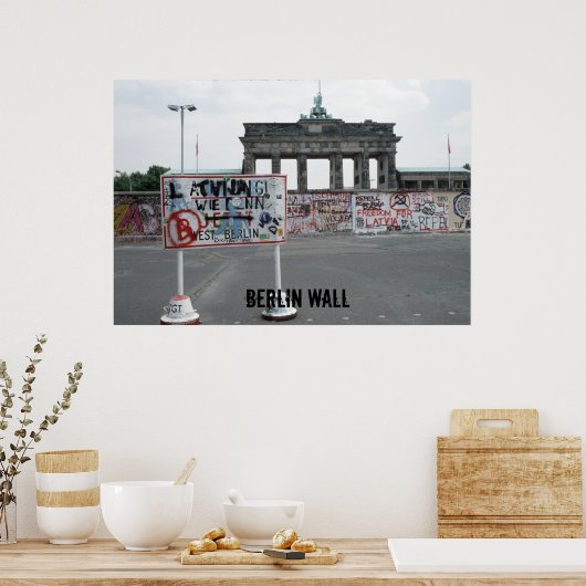 Poster Mur Berlin (Cuisine)