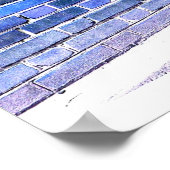 Poster Mur bleu (Coin)