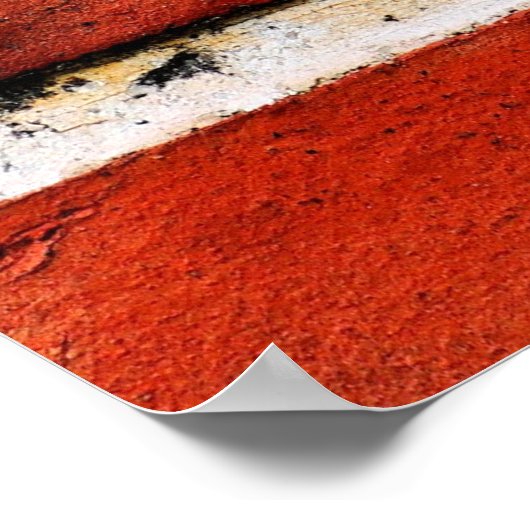 Poster Mur brique rouge briques mur brique mur (Coin)