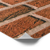 Poster Mur Brown en brique (Coin)
