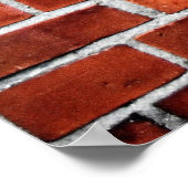 Poster Mur Brown en brique (Coin)