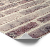 Poster Mur Brown en briques (Coin)
