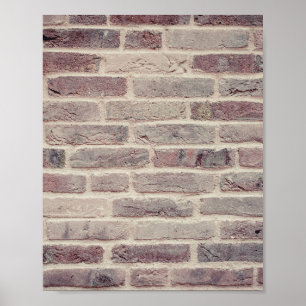 Poster Mur Brown en briques