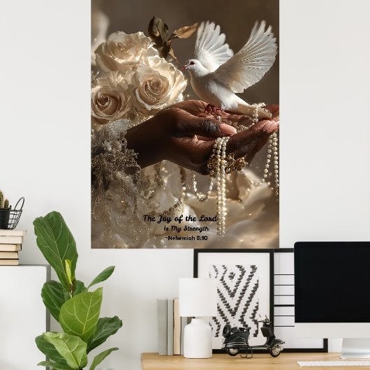 Poster Mur chrétien Art- Décor maison (Bureau à domicile)