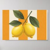 Poster Mur citron (Devant)