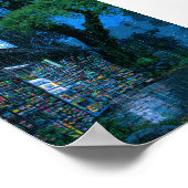 Poster Mur Cyberpunk Rétro Pixel Art (Coin)