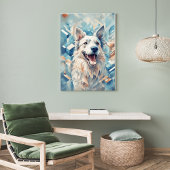 Poster Mur d'Amoureux des chiens Art/ton bleu [2/3]