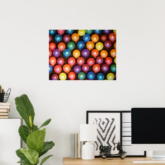 Poster Mur de ballon (Bureau à domicile)
