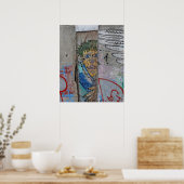 Poster Mur de Berlin art graffiti (Cuisine)