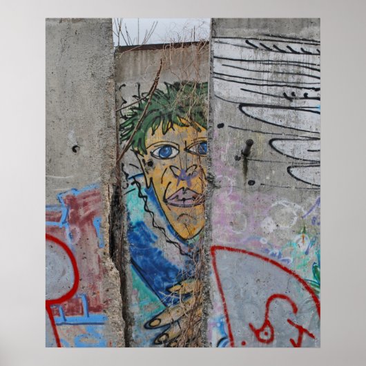 Poster Mur de Berlin art graffiti (Devant)