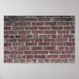 Poster mur de béton Brown