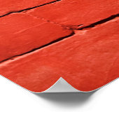 Poster Mur de brique brique rouge (Coin)