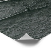 Poster Mur de brique peinte en gris (Coin)