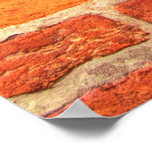 Poster Mur de brique texture murale brique (Coin)