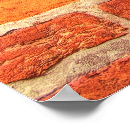 Poster Mur de brique texture murale brique (Coin)