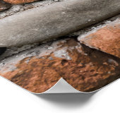 Poster mur de briques Brown (Coin)