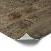 Poster Mur de briques rustique (Coin)