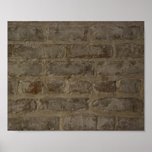 Poster Mur de briques rustique (Devant)