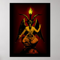 Mur de chèvre satanique Art 18x24