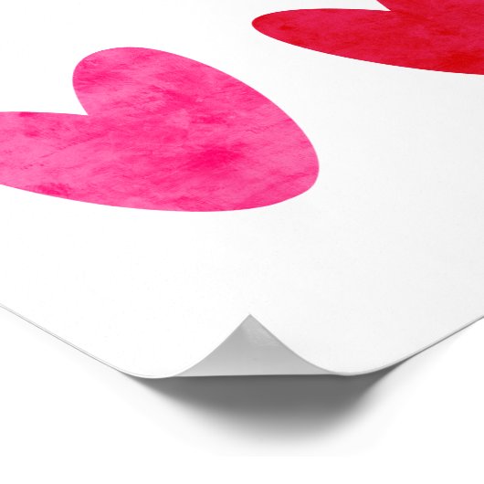 Poster Mur de coeur (Coin)