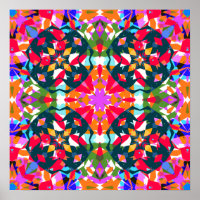 Poster Mur de décoration Dopamine coloré Jolly bri