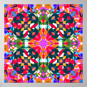 Poster Mur de décoration Dopamine coloré Jolly bri