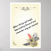 Poster Mur de développement personnel, Citations de succè (Devant)