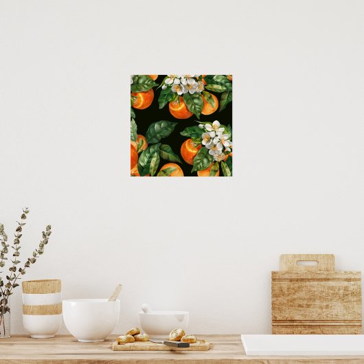 Poster mur de fruits orange (Cuisine)