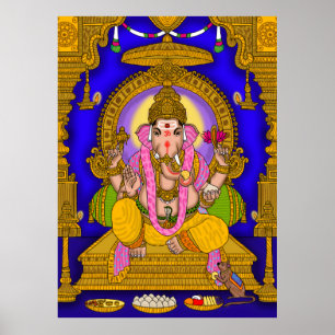 Poster Mur de Ganesha