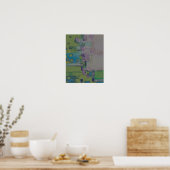 Poster Mur de jardin, Abstrait géométrique (Cuisine)
