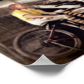 Poster Mur de la mort femme moto (Coin)