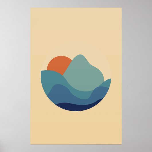 Poster Mur de la nature moderne (Devant)