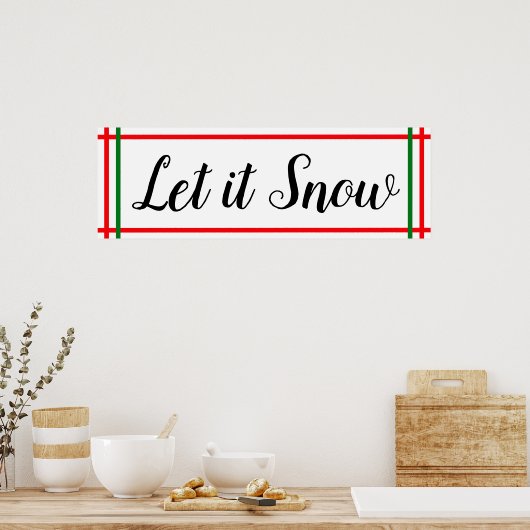 Poster Mur de Noël (Cuisine)