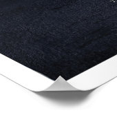 Poster Mur de peinture abstraite moderne or & noir (Coin)