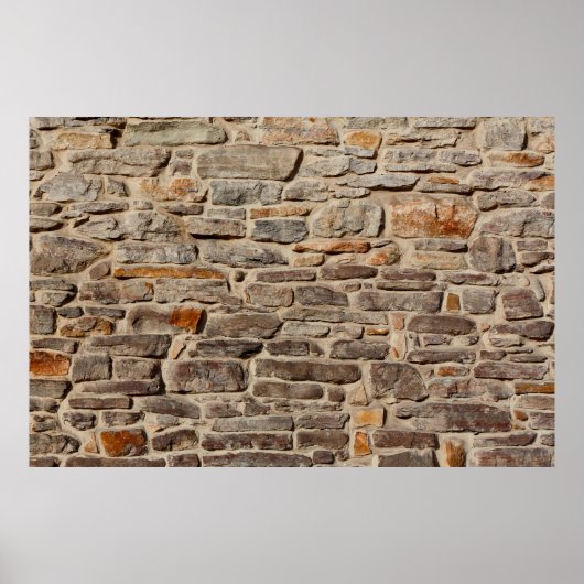 Poster Mur de pierre texture rustique arrière - plan (Devant)