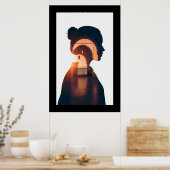 Poster Mur de porte marocain Abstrait (Cuisine)