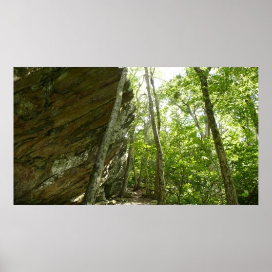 Poster Mur de roche Frazier dans le parc national de Shen (Devant)