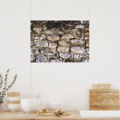 Poster Mur de ruines mayas (Cuisine)