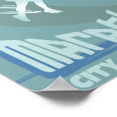 Poster Mur décoré de souvenirs de marathon (Coin)