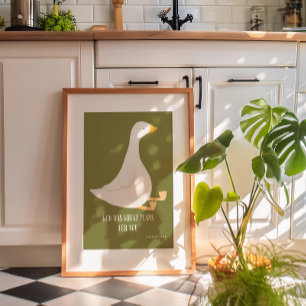 Poster Mur d'oie d'argent Art Christian Nursery Décor